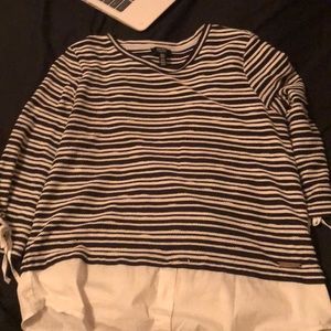Stripe black and white dress shirt
